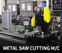 metal saw cutting m/c